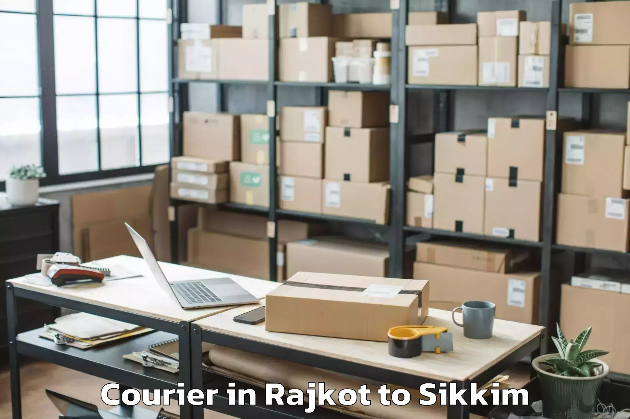 Leading Rajkot to Mangan Courier Provider